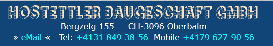 Logo Hostettler Baugeschäft GmbH
