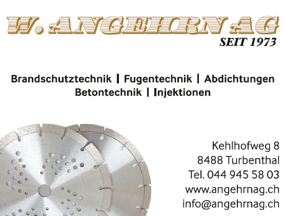 Logo W. ANGEHRN AG - SEIT 1973!