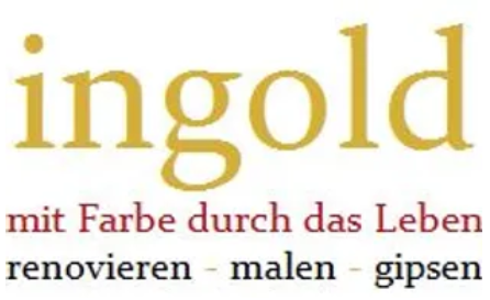 Logo Ingold renovieren - malen - gipsen